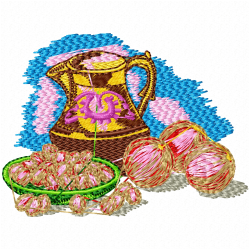 Vase For Flowers Embroidery Design 5 Vase For Flowers Embroidery Design 5